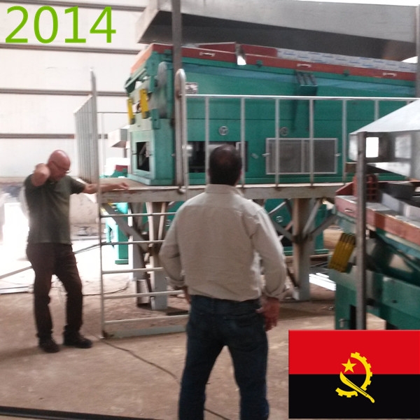 SYNMEC 10T/H Kidney Beans Cleaning Plant In Angola At 2014