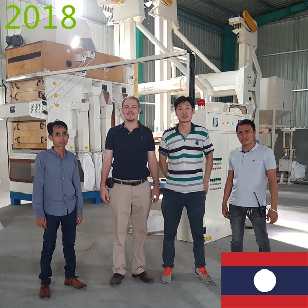 SYNMEC 3T/H Paddy Cleaning Plant In Laos At 2018
