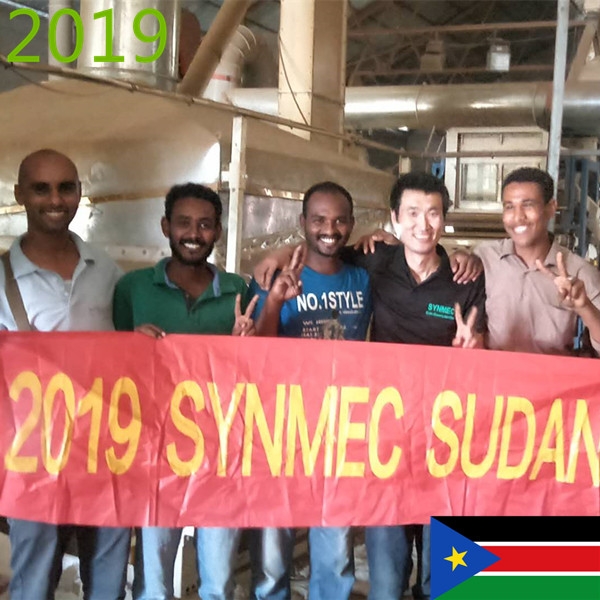 SYNMEC 4T/H Sesam Beans Cleaning Line In Sudan At 2019