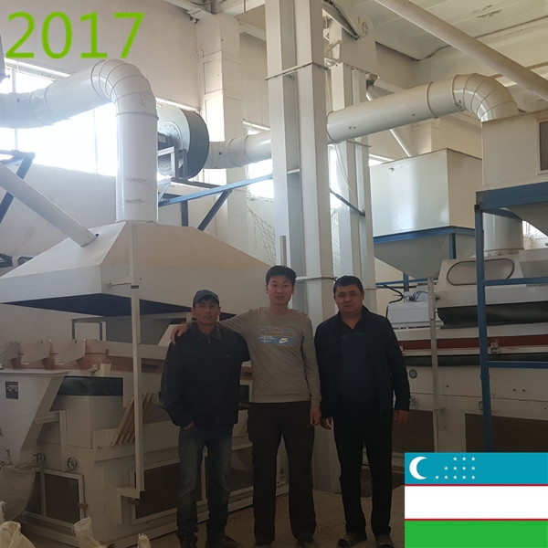 SYNMEC 5T/H Green/Mung Beans Cleaning Plant In Uzbekistan At 2017
